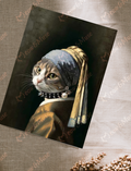 Postcard 'Vermeer cat Punk'
