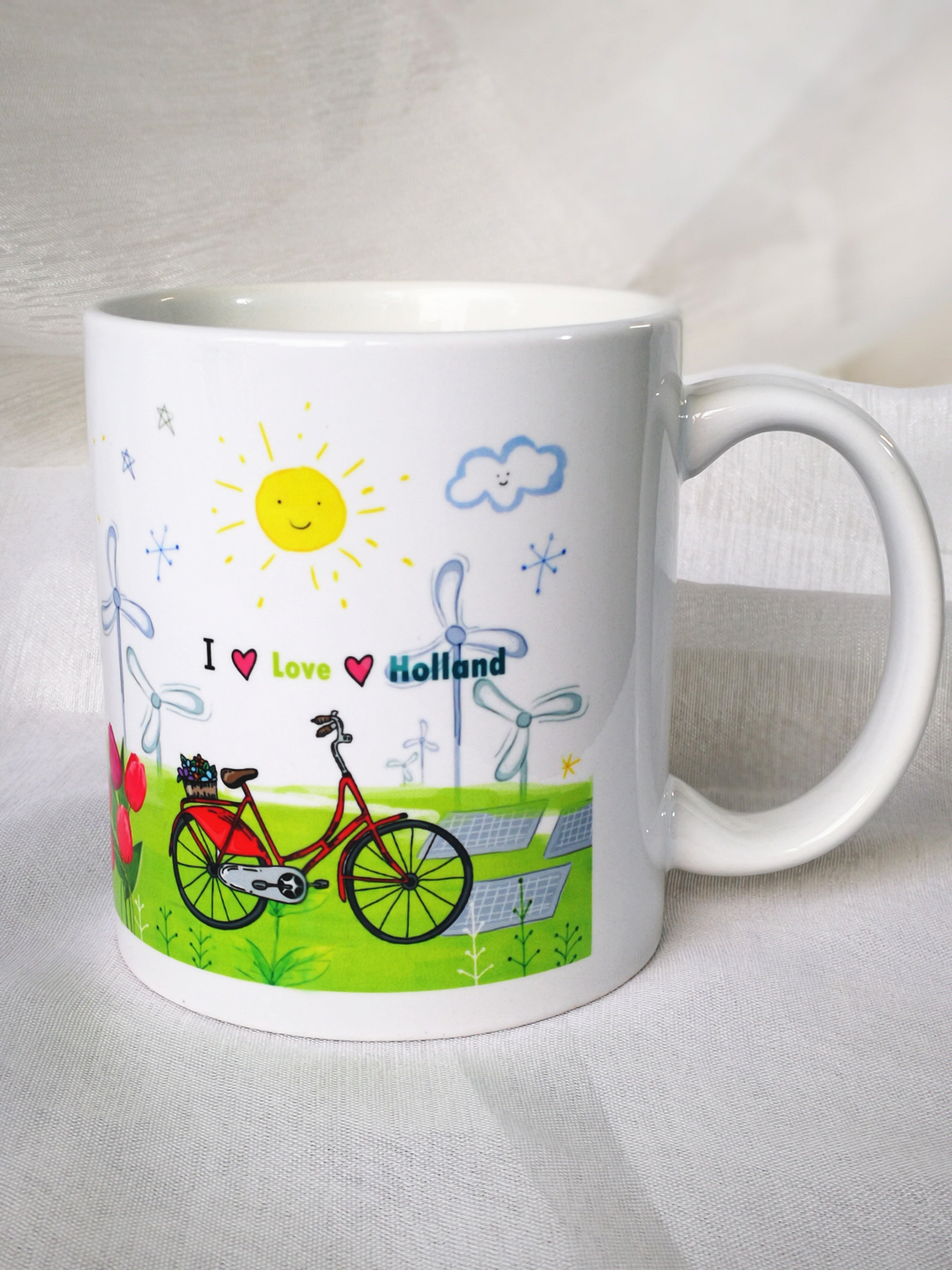 Living in the Netherlands series mug "I love Holland"