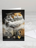 Greeting card 'It's OK!' with envelope
