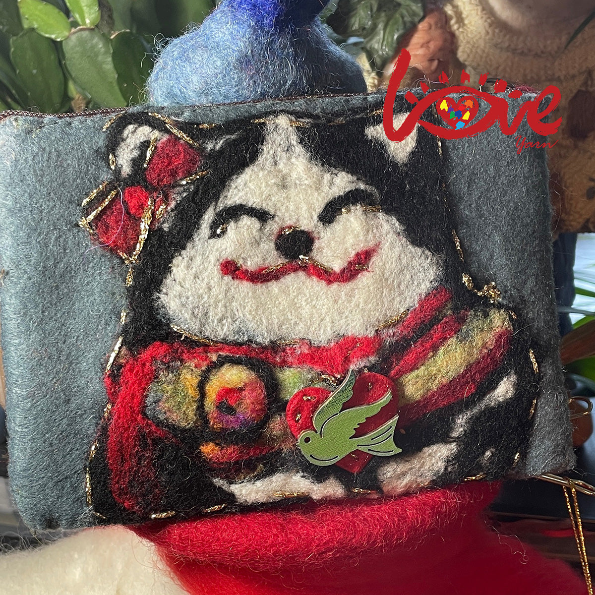 Lucky cat with the scarf