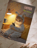 Postcard 'Loves me online'
