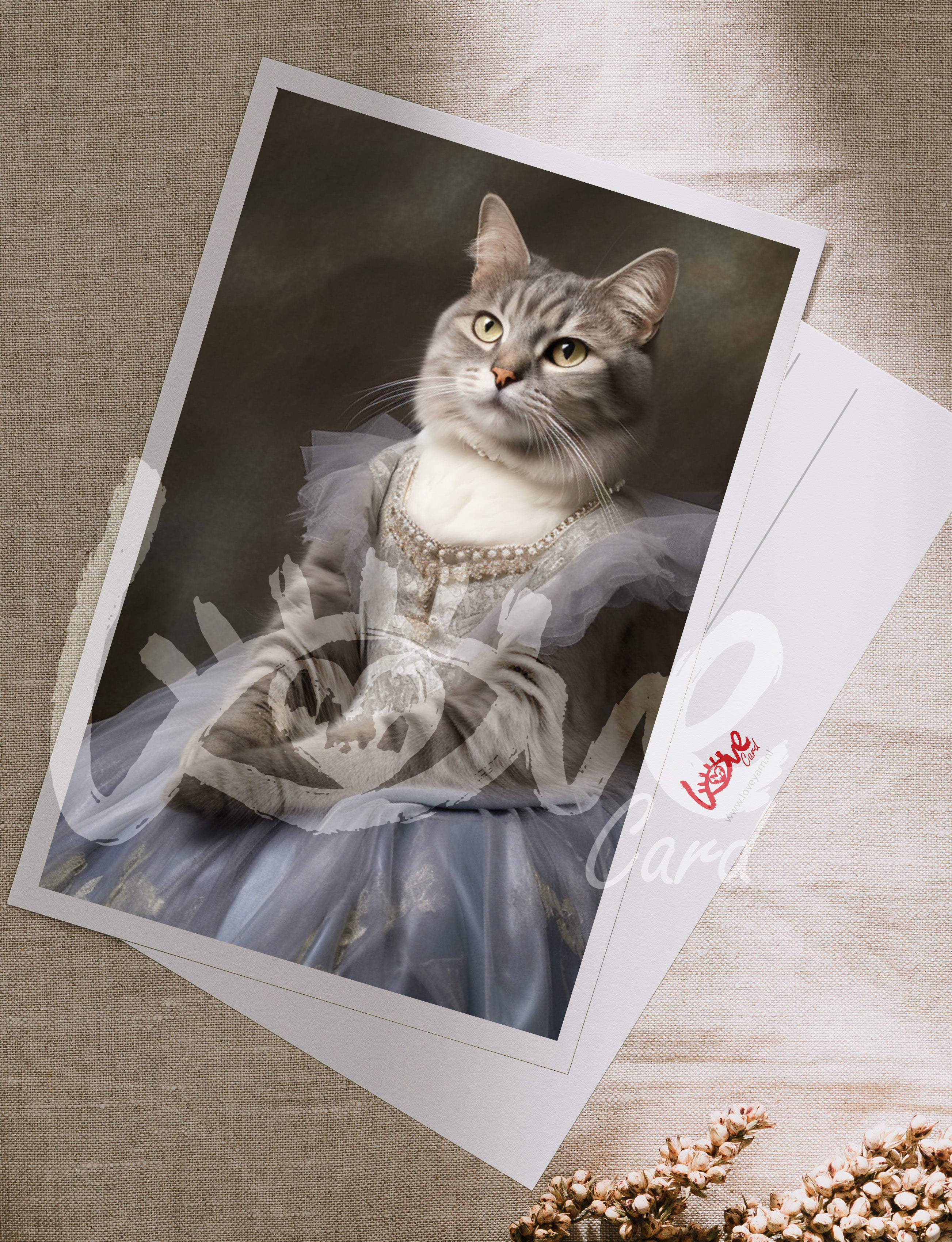 Postcard 'Noble lady'