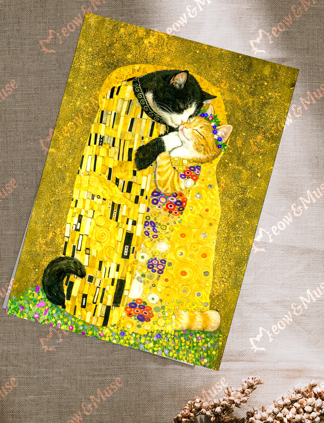 Postcard 'The Cat Kiss'