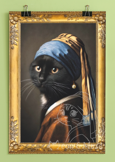 Original design cat poster