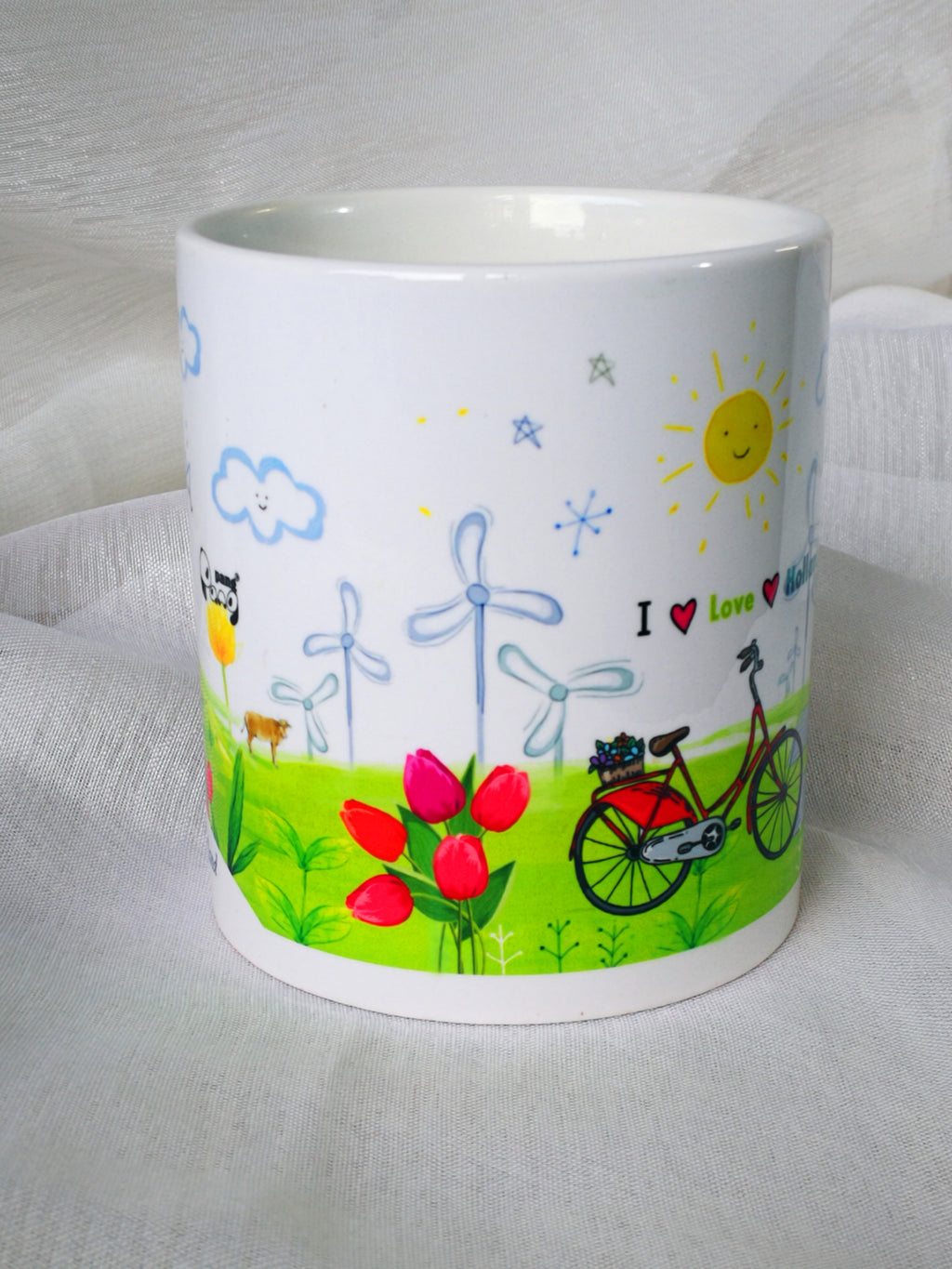 Living in the Netherlands series mug "I love Holland"