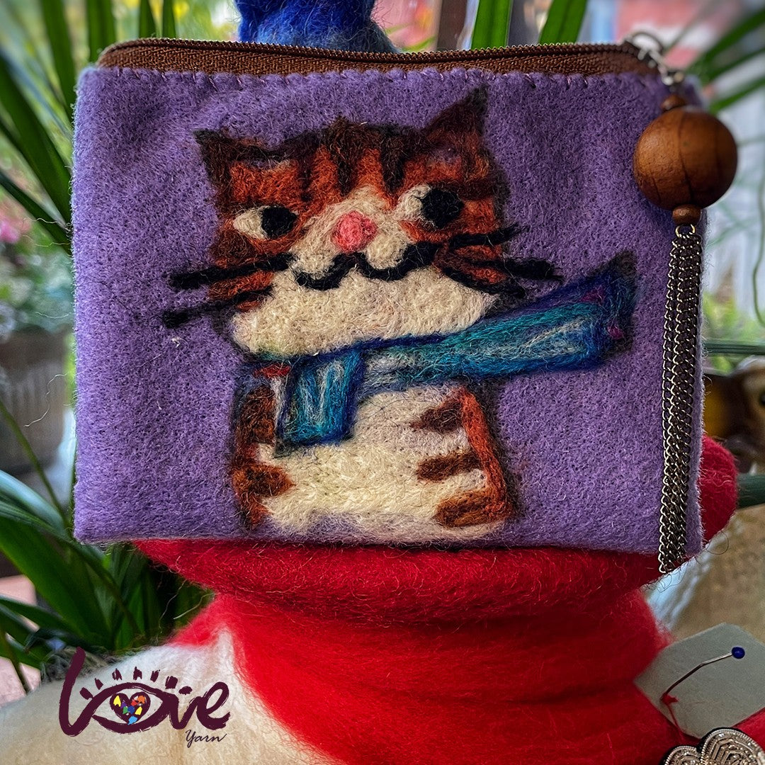 A cat with scarf