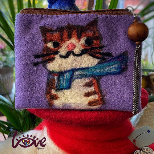 A cat with scarf