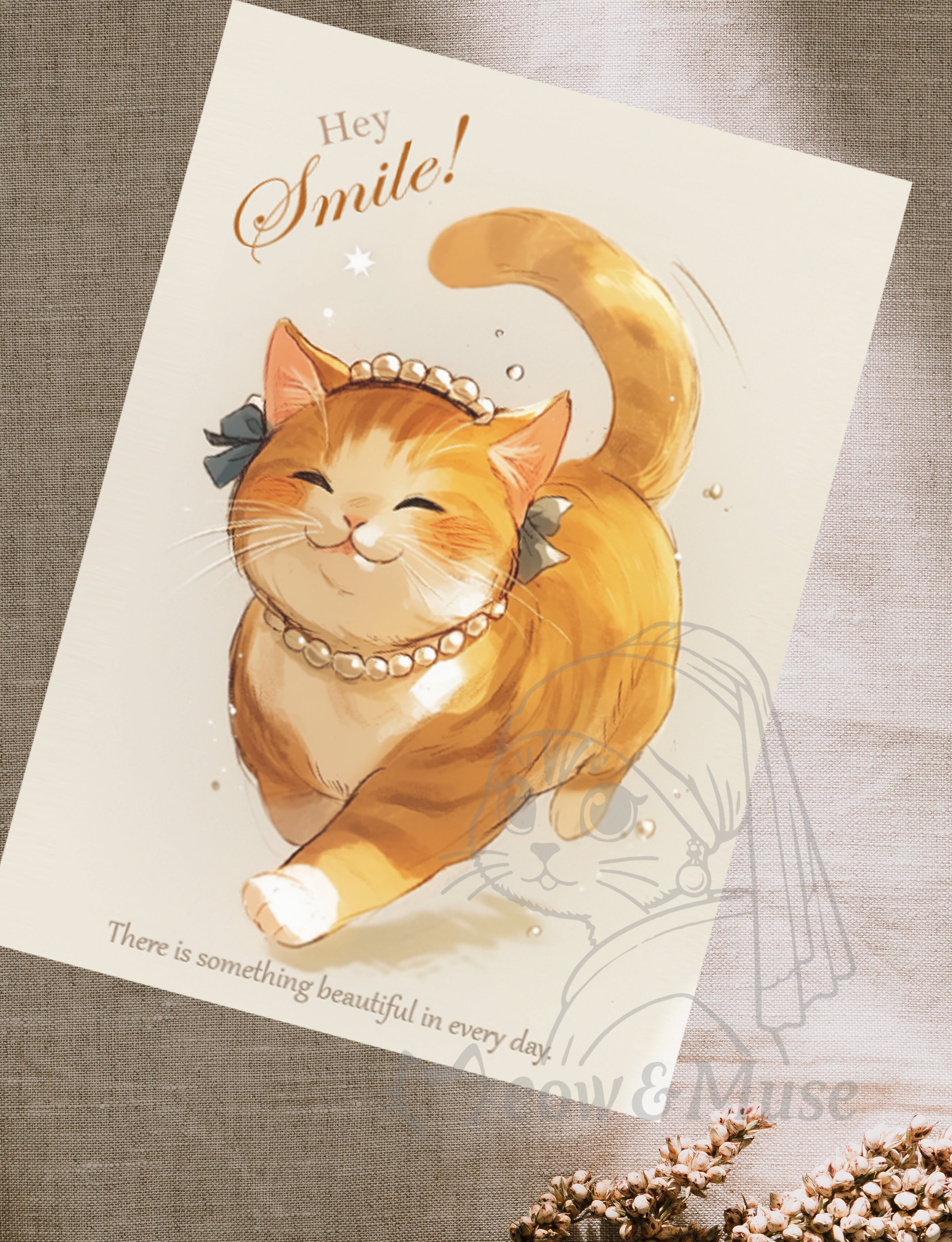 Postcard 'Hey smile'