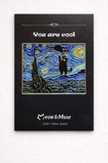 Floating Cats Starry Night Pin
