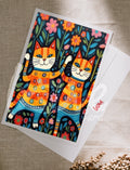 Postcard Art cats club_03