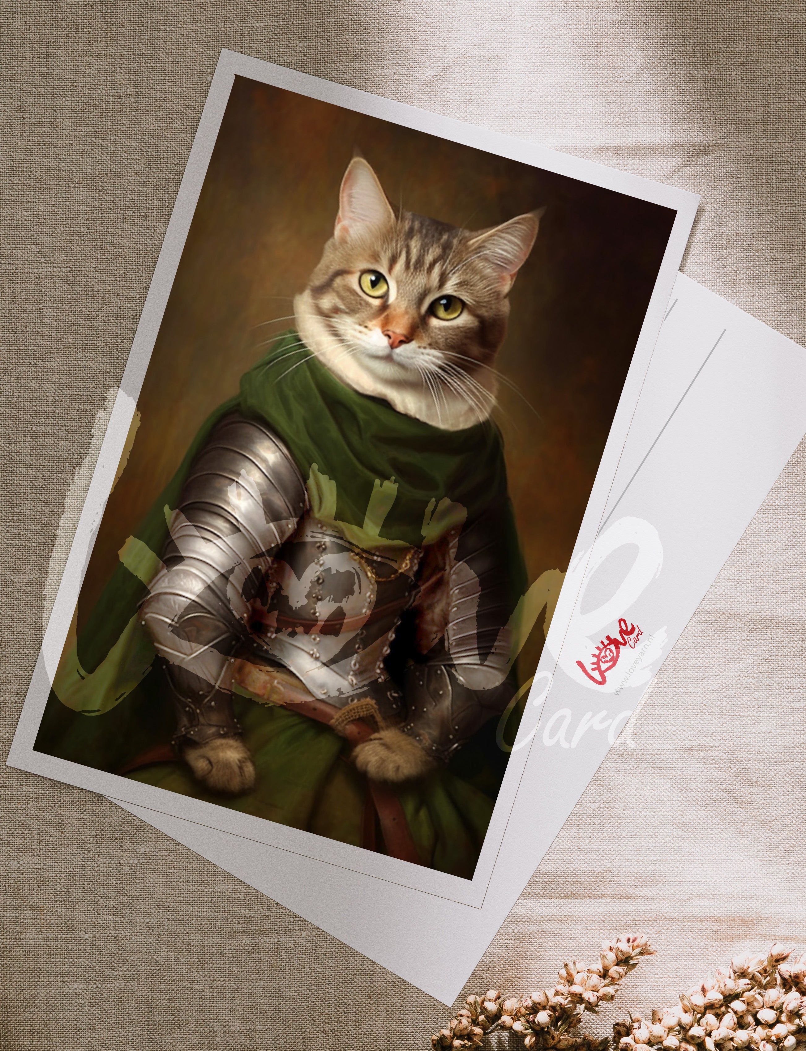 Postcard 'Brave warrior'