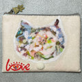 A word  in a wild flower (White cat)