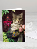 Greeting card 'Thank you' with envelope