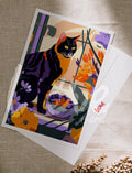 Postcard Art cats club_18