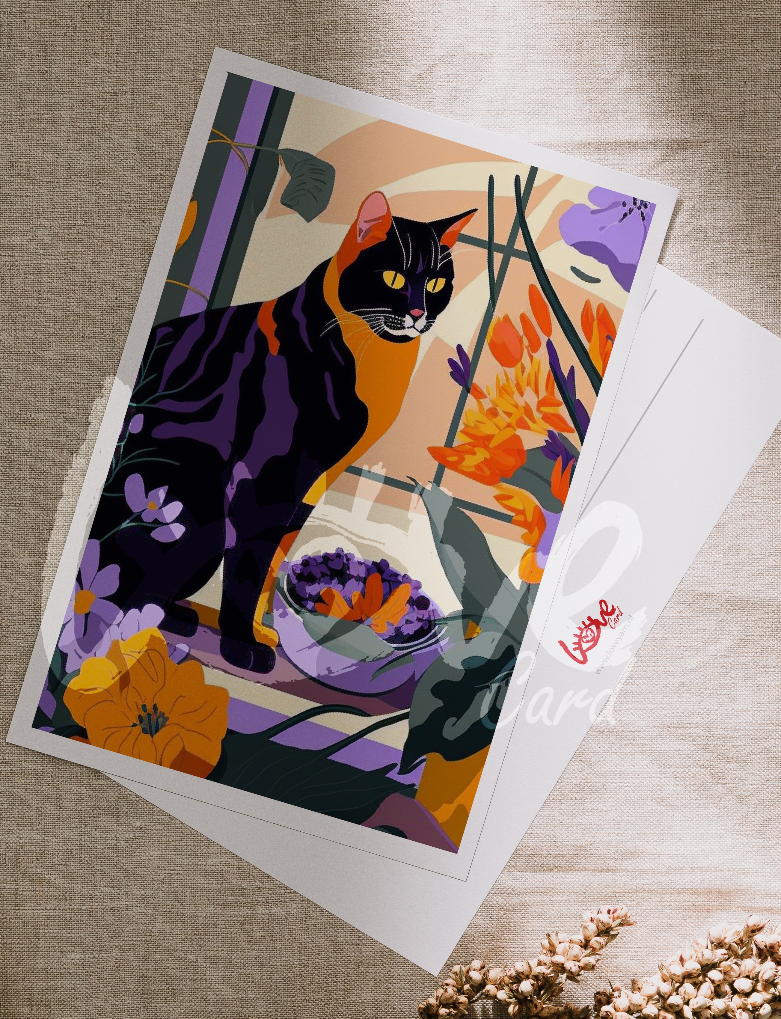Postcard Art cats club_18