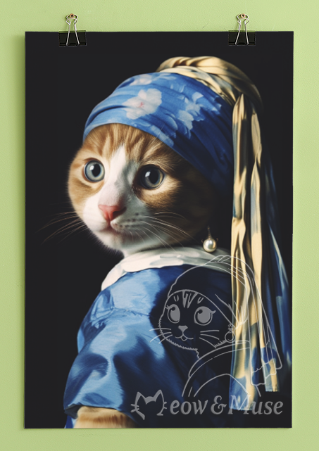 Original design cat poster