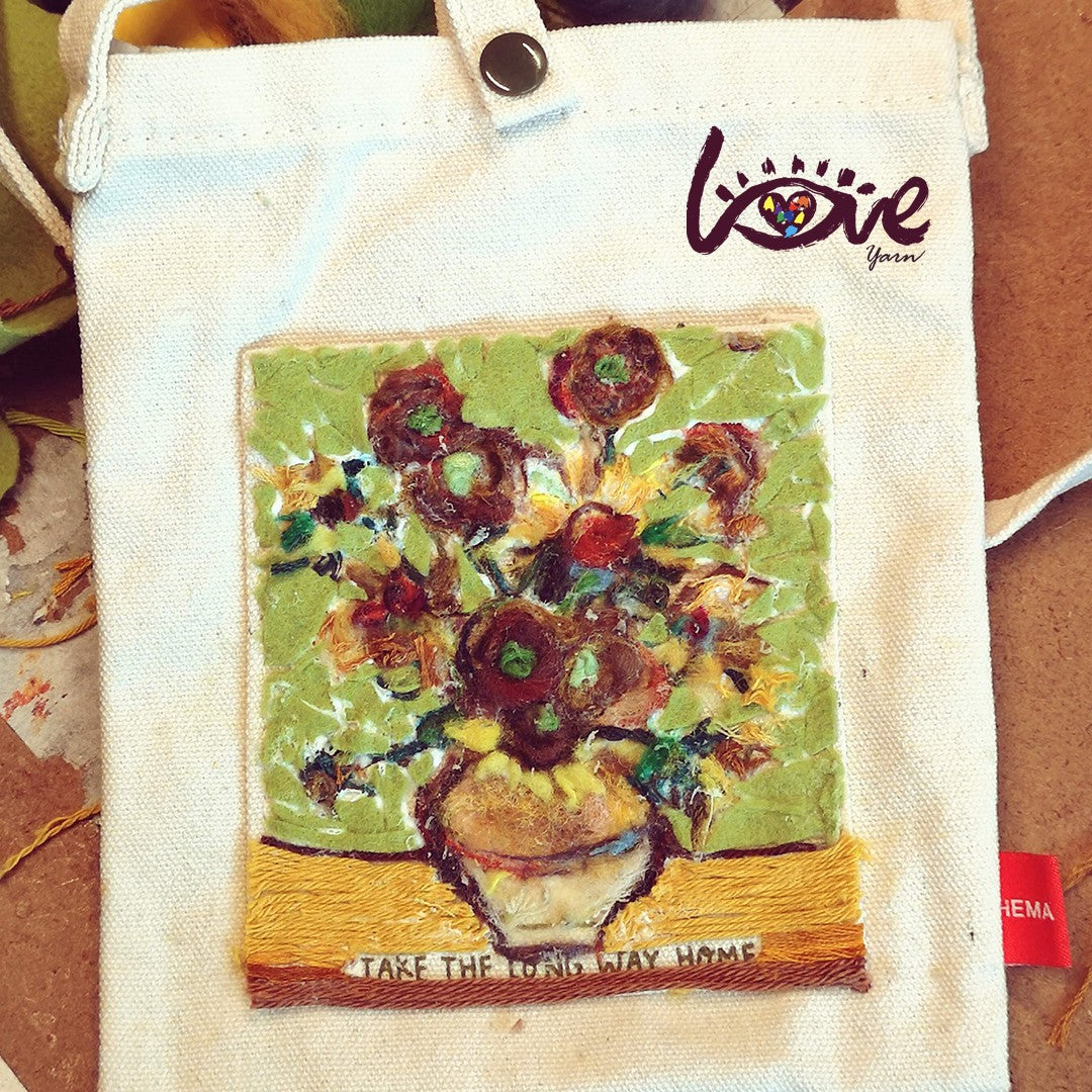Sunflowers in the vase