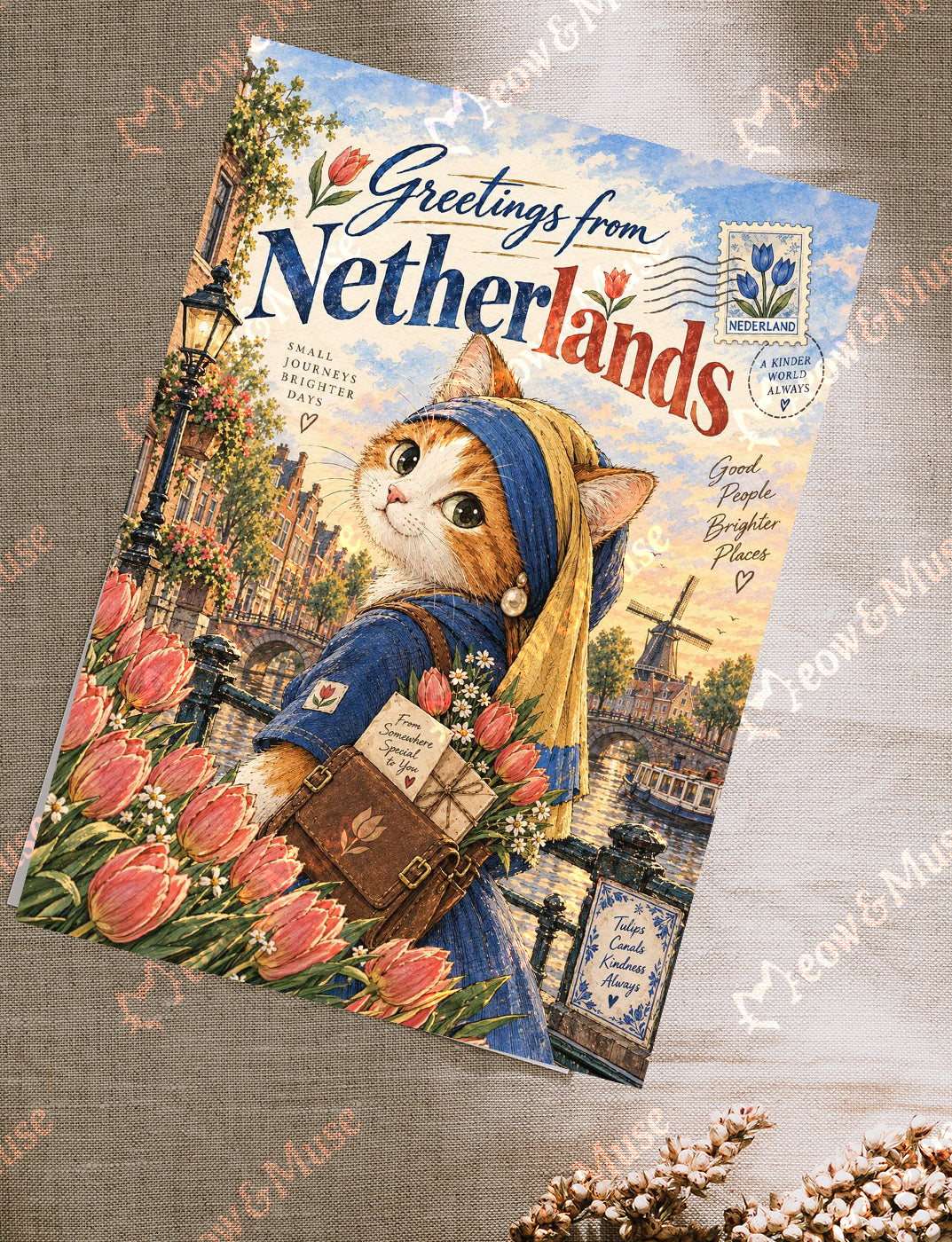 Postcard 'NL-Small Journeys Big Happiness'