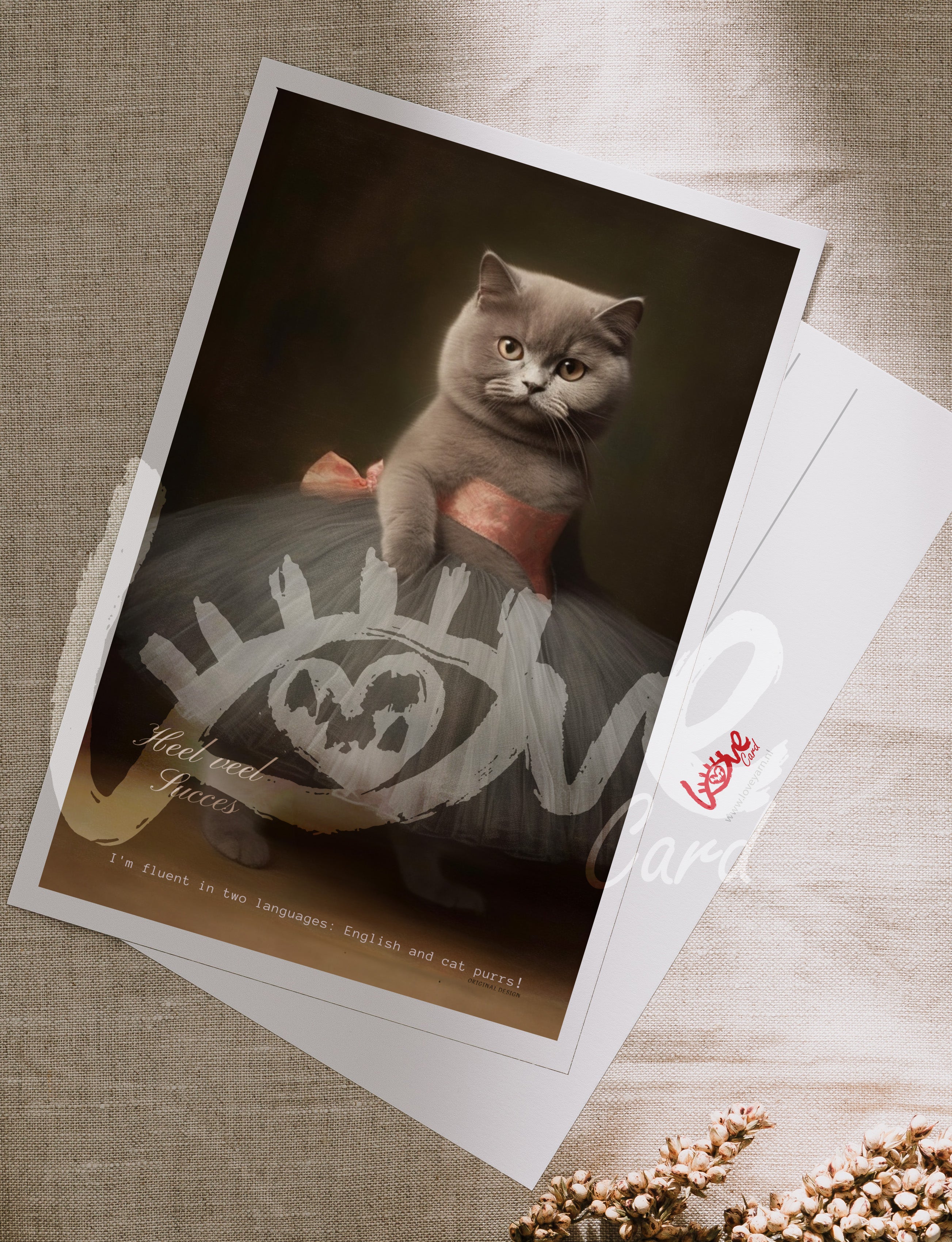 Postcard 'Heel veel succes'