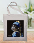 Tote bag 'Vermeer cat Tuxedo'