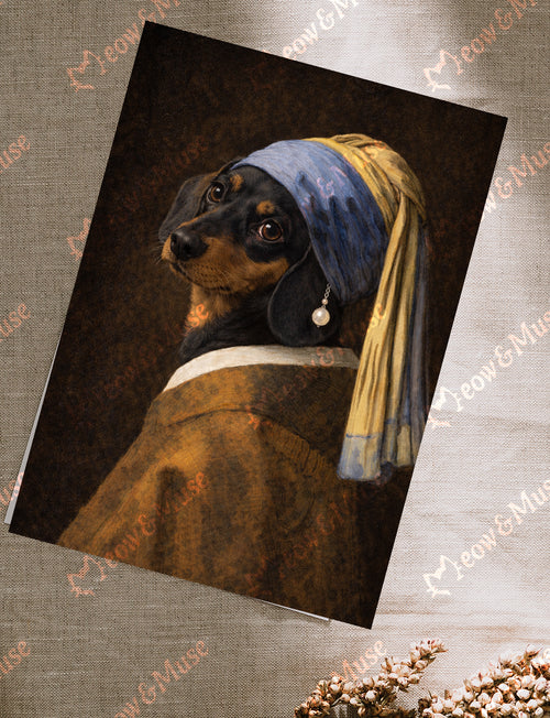 Postcard 'The Gentle Dachshund'