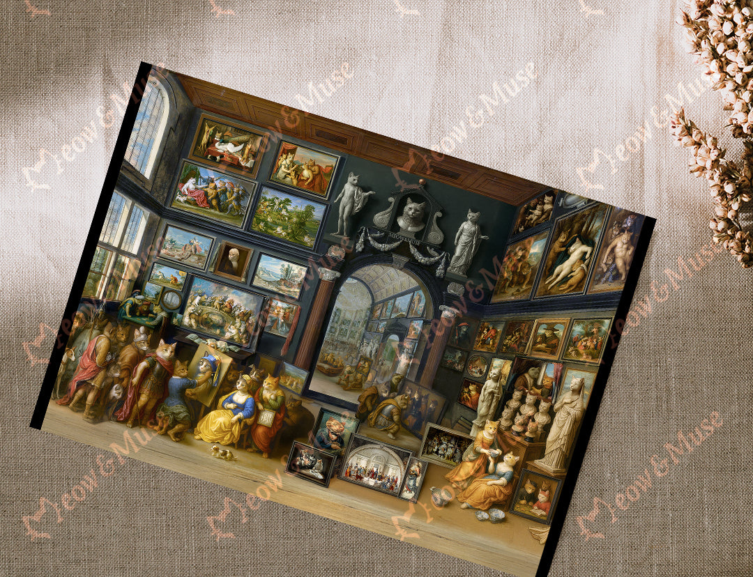Postcard 'Apelles Painting Catpaspe'