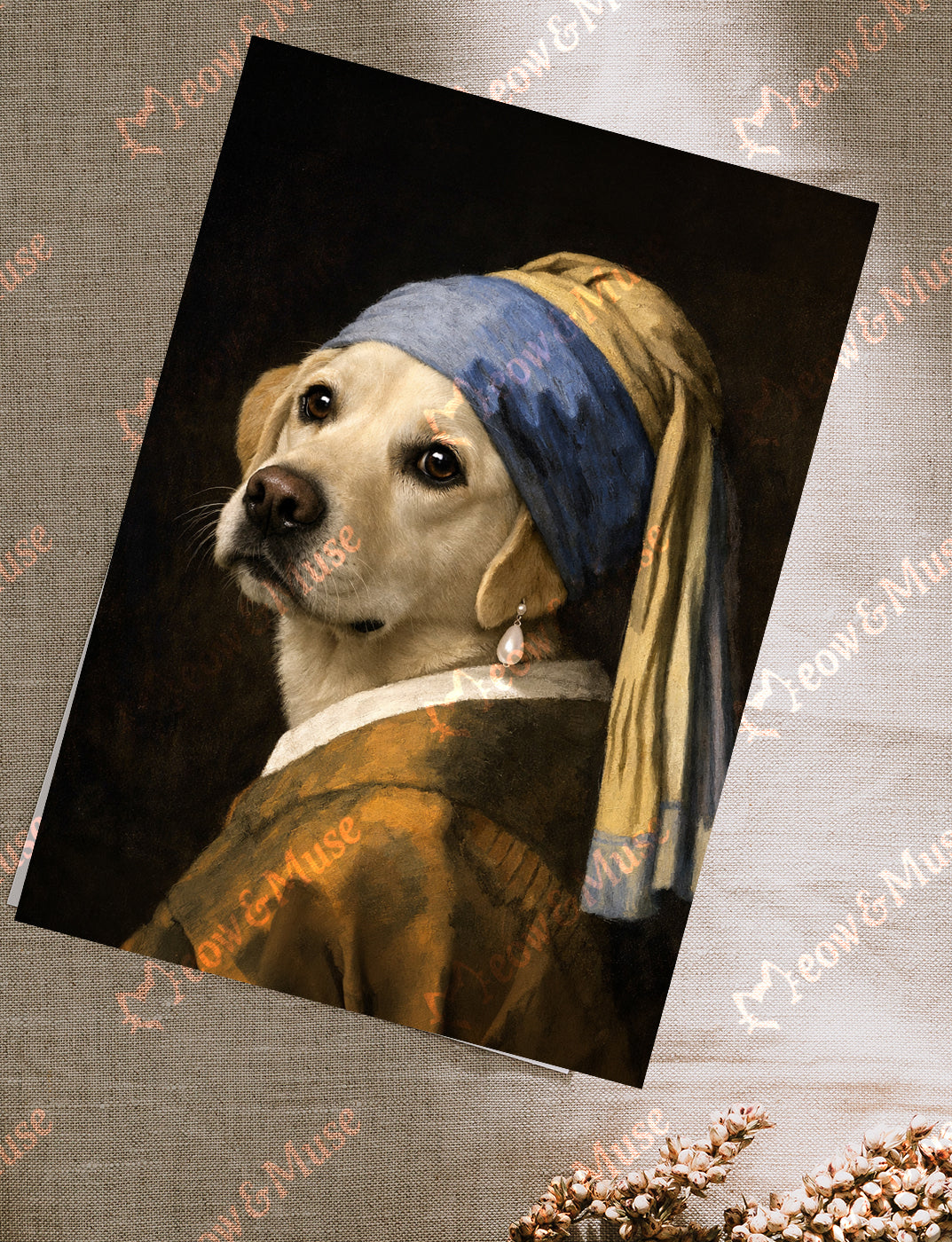 Postcard 'The Pearl Labrador'