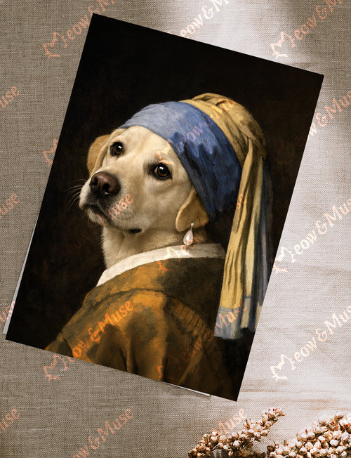 Postcard 'The Pearl Labrador'