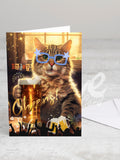 Greeting card 'Enjoy & Cheers' with envelope