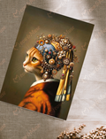 Postcard 'Vermeer cat Lux'