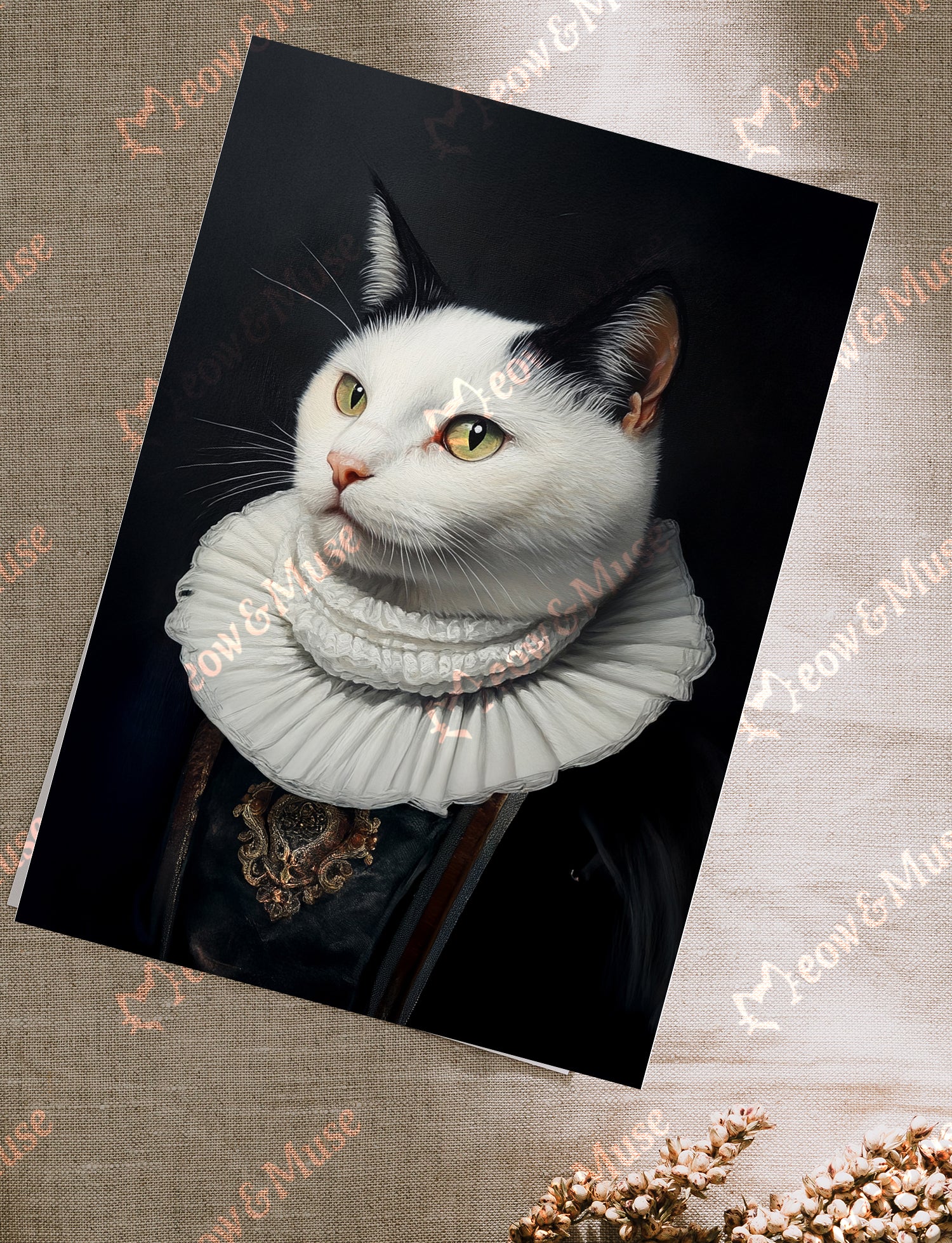Postcard 'Duke of the Renaissance Cat'