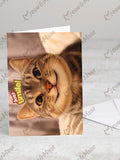 Greeting card 'Just smile' with envelope