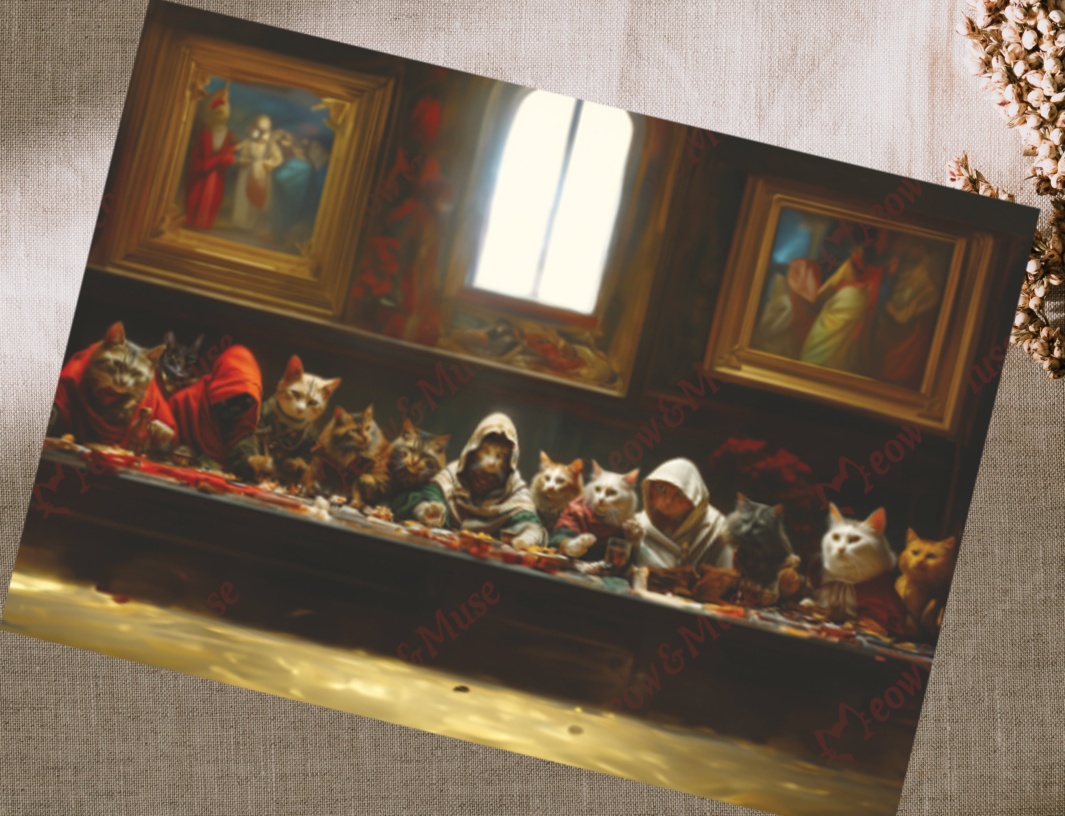 Postcard 'The Cats Supper'