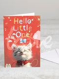 Greeting card 'Hello little one' with envelope