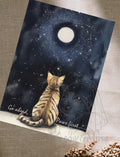 Postcard 'Dreamy Cat Stargazing'
