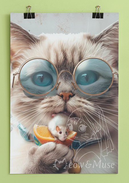 Original design cat poster