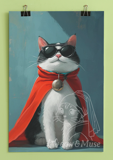 Original design cat poster