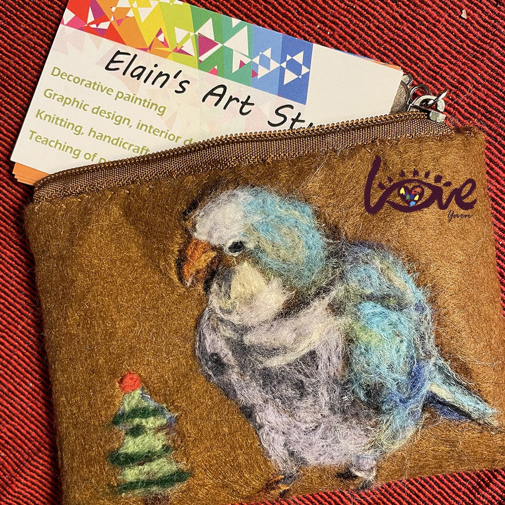 Parrot zipper pouch.