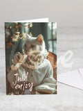 Greeting card 'Just enjoy' with envelope