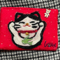 Happy cat red