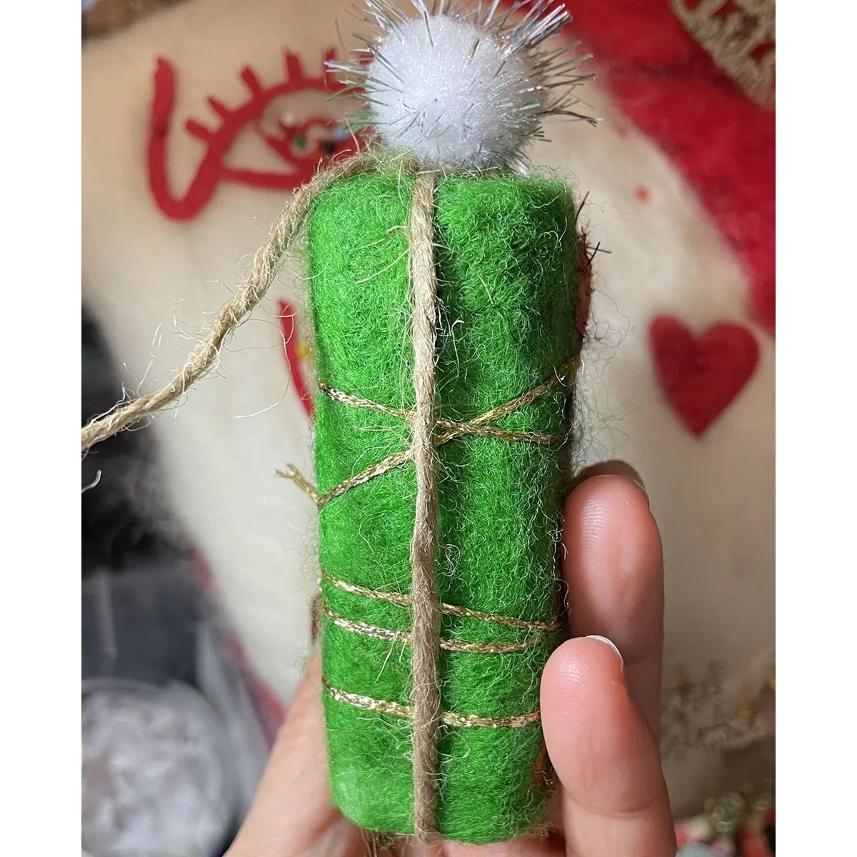 Felt soap 'X'mas tree'