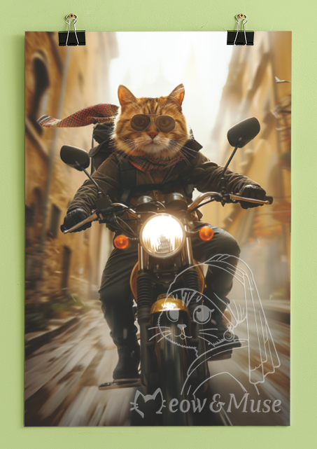 Original design cat poster