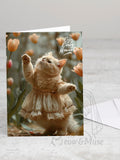 Greeting card 'Enjoy every moment' with envelope