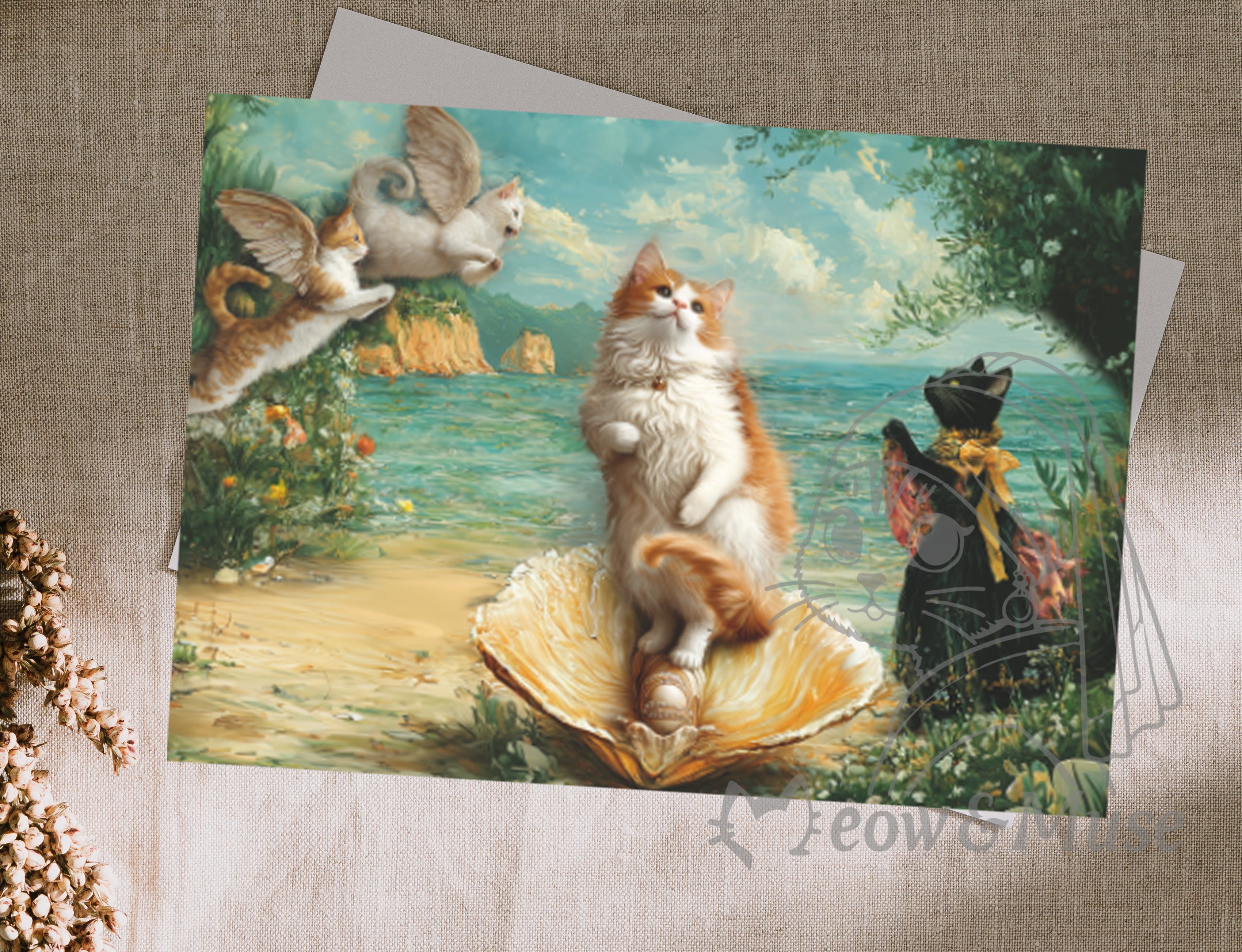 Postcard 'The birth of Vemuse'