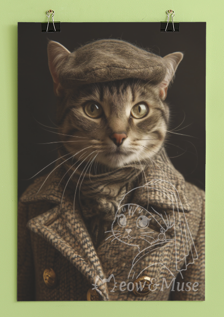 Original design cat poster