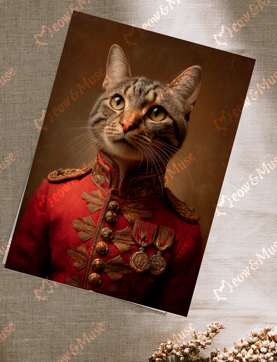 Postcard 'General Whiskers'