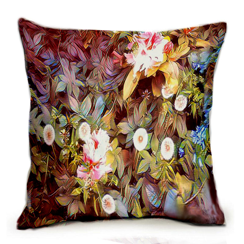 Special style "Dandelion & flower" cushion