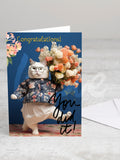 Greeting card 'You did it!' with envelope