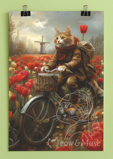 Original design cat poster