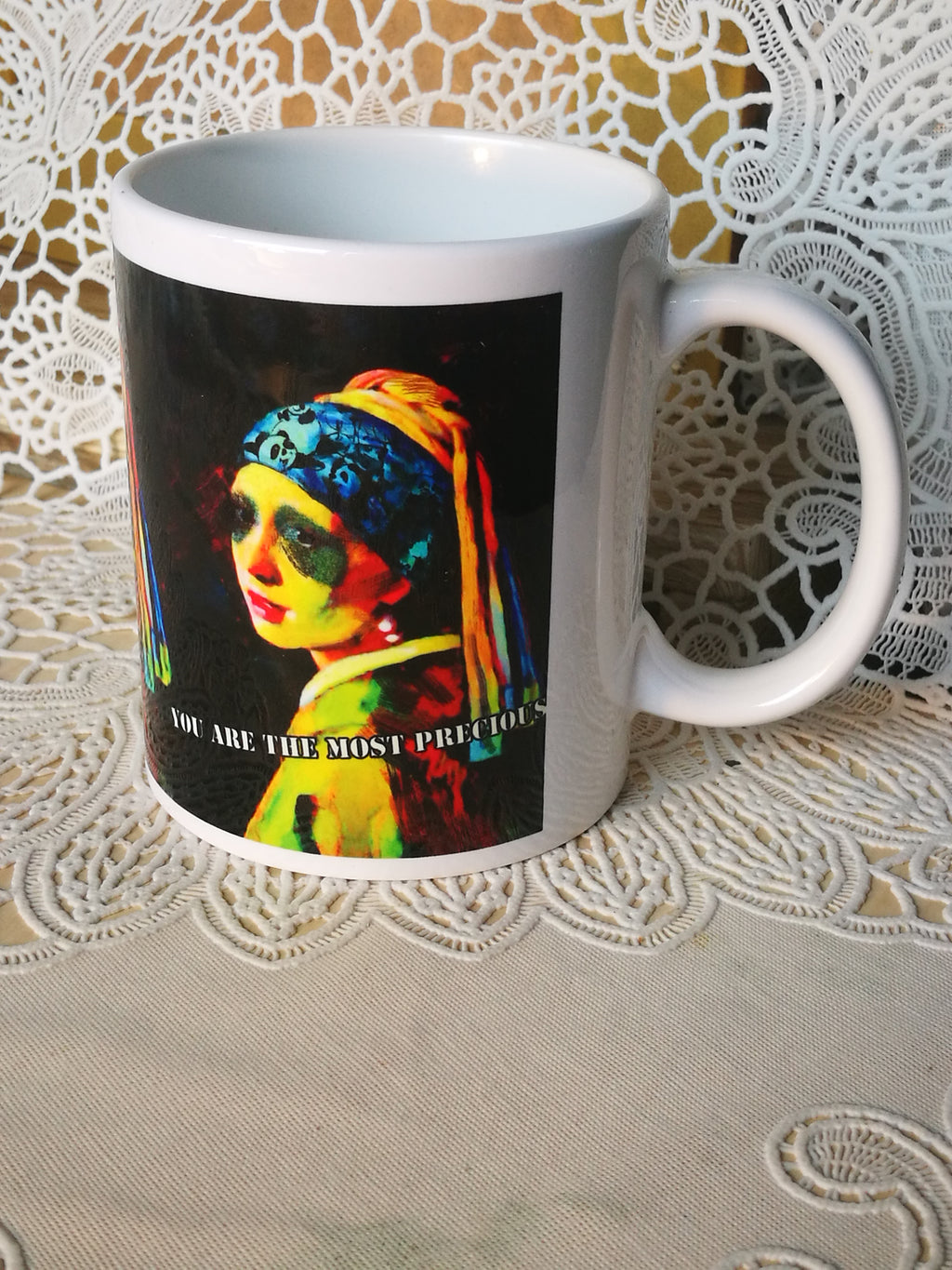 Famous paintings series mug "Girl with a Pearl Earring"